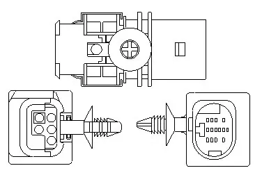 Sonda lambda, sensor de oxigênio 466016355177 Magneti Marelli