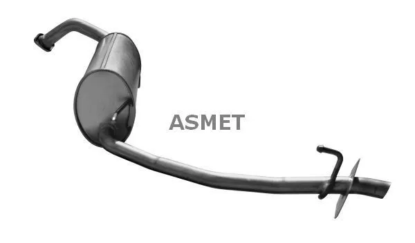 Silenciador, parte traseira 13038 Asmet