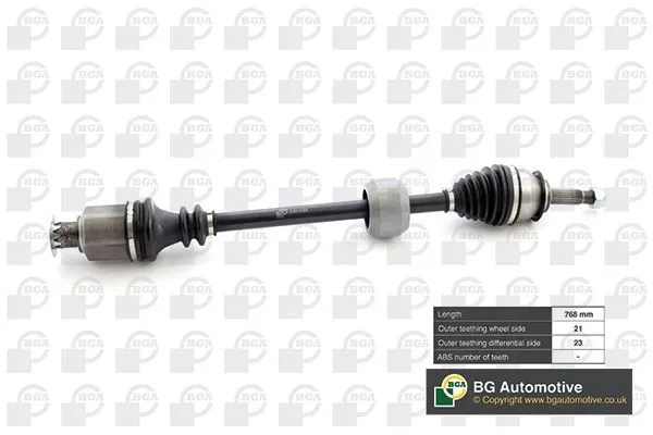 Semieixo (acionador) dianteiro direito DS1500R BGA