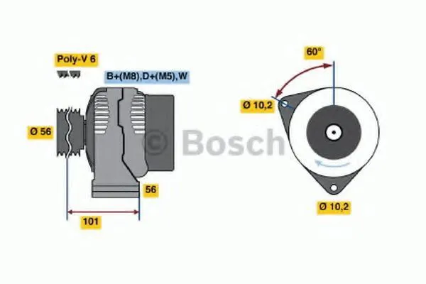 Gerador 0986036820 Bosch