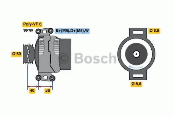 Gerador 0986041530 Bosch