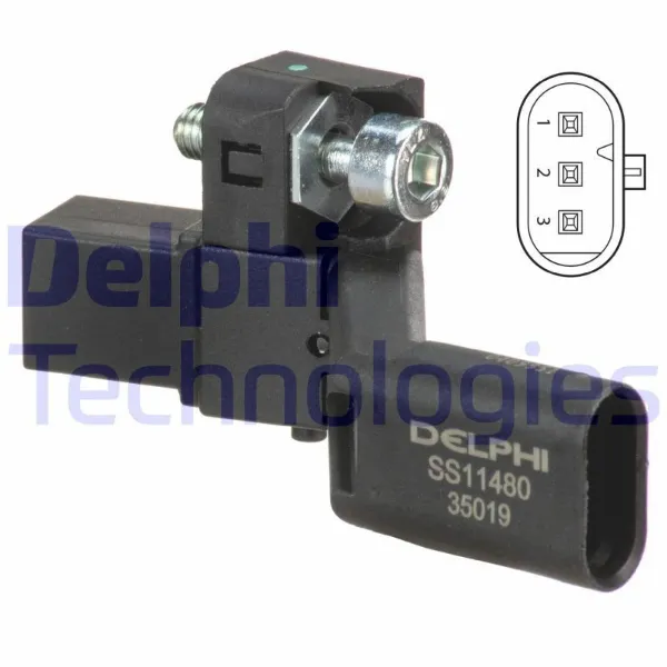 Sensor de posição (de revoluções) de cambota SS11480 Delphi