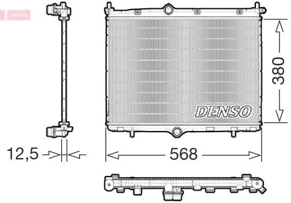 Radiador de esfriamento de motor DRM21107 Denso
