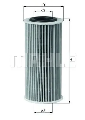 Filtro de óleo OX835D Mahle Original