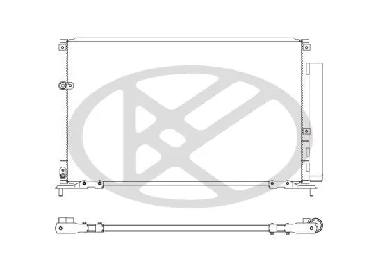 Radiador de aparelho de ar condicionado CD080383M Koyorad