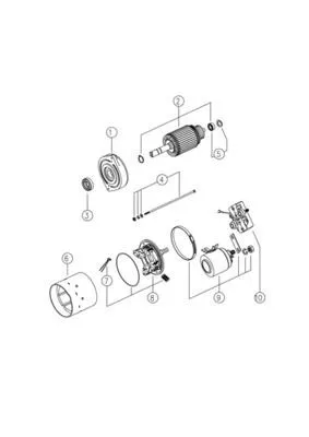 Induzido (rotor) do motor de arranco MM16 Mahle Original