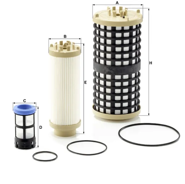 Kit de filtros para um motor PU110053Z Mann-Filter