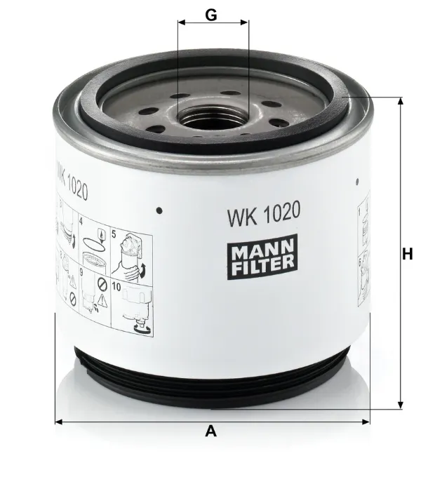 Filtro de combustível 42N0411860 Komatsu