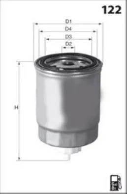 Filtro de combustível 3132428R2 Case