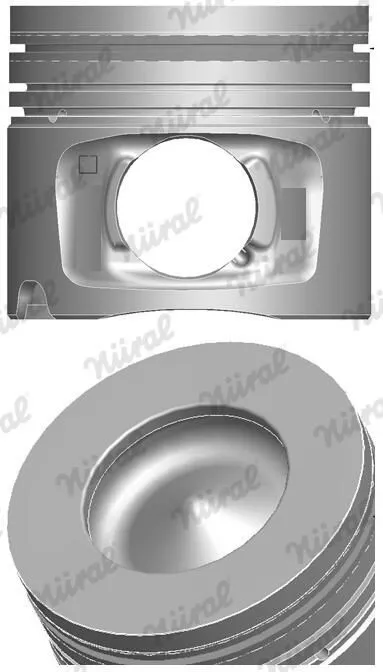 Pistão do kit para 1 cilindro, 1ª reparação ( + 0,25) 8743220500 Nural