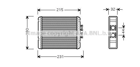 Radiador de forno (de aquecedor) Audi A2 8Z0