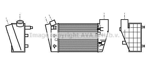 Radiador de intercooler Audi A4 B6