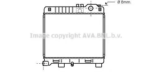 Radiador de esfriamento de motor 2108401 HELLA