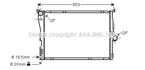Radiador de esfriamento de motor BMW X3 E83