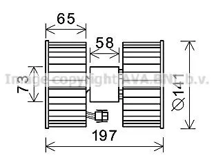 Motor de ventilador de forno (de aquecedor de salão) BMW 3 E46