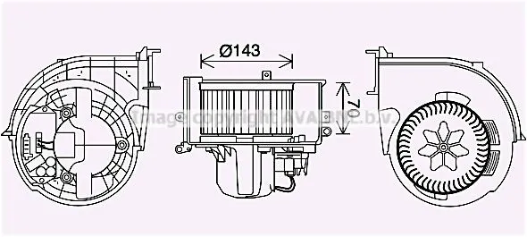 Motor de ventilador de forno (de aquecedor de salão) BMW X5 E70