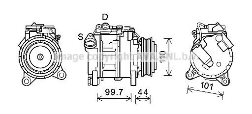 Compressor de aparelho de ar condicionado BMW X5 E70