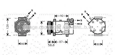 Compressor de aparelho de ar condicionado Fiat Scudo 270