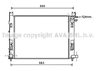 Radiador de esfriamento de motor Renault SANDERO II STEPWAY