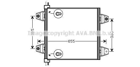 Radiador de aparelho de ar condicionado DAF 105 XF