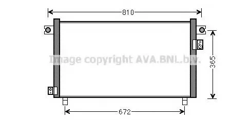Radiador de aparelho de ar condicionado Nissan Patrol Y60