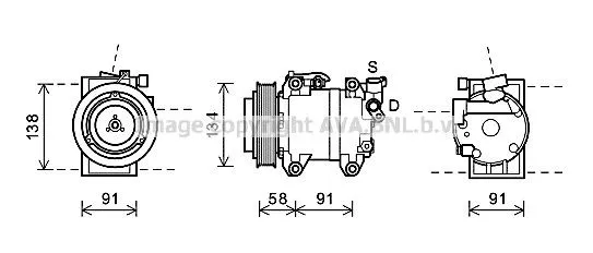 Compressor de aparelho de ar condicionado Nissan Cabstar NT400