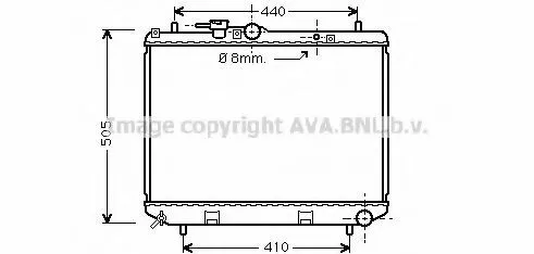 Radiador de esfriamento de motor Daihatsu Terios I