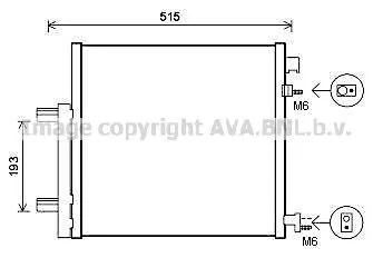 Radiador de aparelho de ar condicionado Chevrolet Spark (Matiz) M300