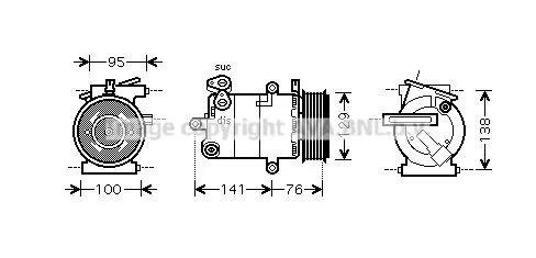 Compressor de aparelho de ar condicionado Peugeot Boxer III
