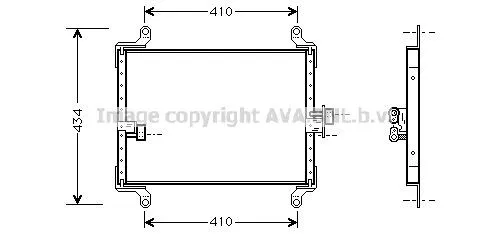 Radiador de aparelho de ar condicionado Fiat Ducato II