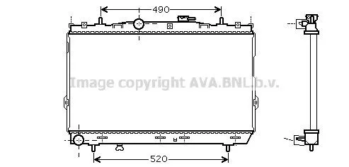 Radiador de esfriamento de motor Hyundai Elantra III