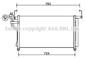 Radiador de aparelho de ar condicionado Hyundai H-1 STAREX Starex