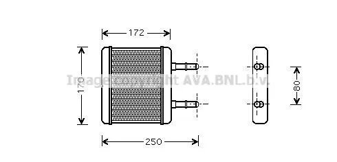 Radiador de forno (de aquecedor) Hyundai Atos MX