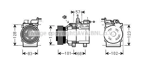Compressor de aparelho de ar condicionado Hyundai Elantra III