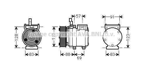 Compressor de aparelho de ar condicionado Hyundai H-1 STAREX Starex