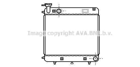 Radiador de esfriamento de motor Mercedes Bus 207-310 601