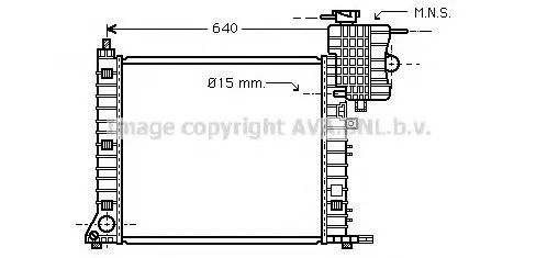 Radiador de esfriamento de motor Mercedes V 638
