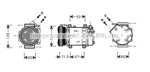 Compressor de aparelho de ar condicionado Renault Clio II