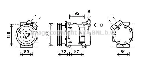 Compressor de aparelho de ar condicionado Renault LOGAN I