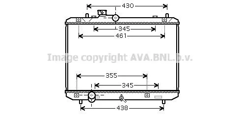 Radiador de esfriamento de motor Suzuki Swift III