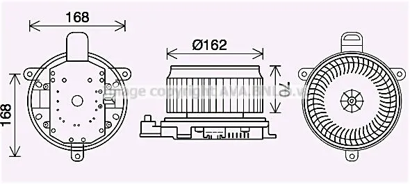 Motor de ventilador de forno (de aquecedor de salão) Toyota Land Cruiser J200