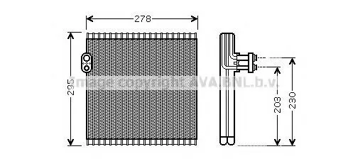 Vaporizador de aparelho de ar condicionado Lexus RX 270/350/450H