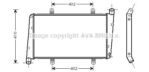 Radiador de esfriamento de motor 8602116 Volvo