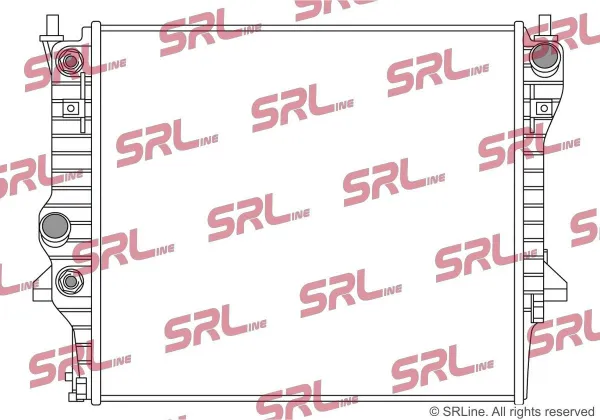 Radiador de esfriamento de motor 3720082 Polcar