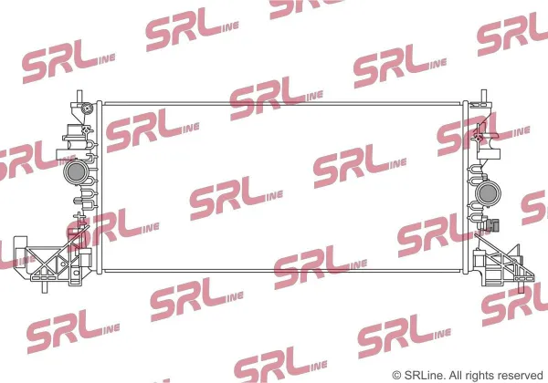 Radiador de esfriamento de motor 55C1081 Polcar