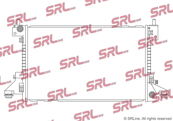 Radiador de esfriamento de motor 55H1081 Polcar