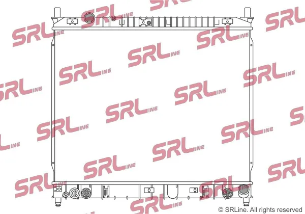 Radiador de esfriamento de motor 7116081 Polcar