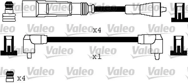 Fios de alta voltagem, kit 346333 VALEO