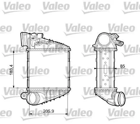 Radiador de intercooler 817653 VALEO