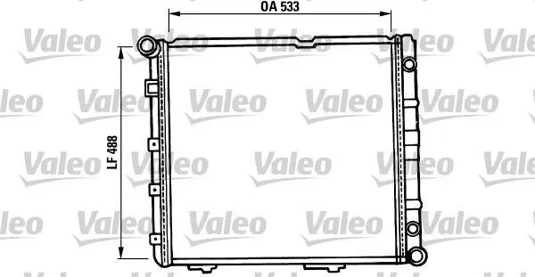 Radiador de esfriamento de motor 819387 VALEO